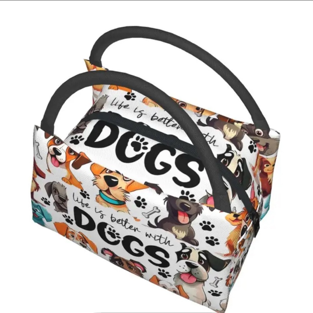 NEW SET Dog-Themed! Insulated LUNCH BAG & TUMBLER! - Picture 7 of 11